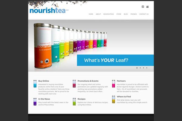 nourishtea.ca site used Catalyst