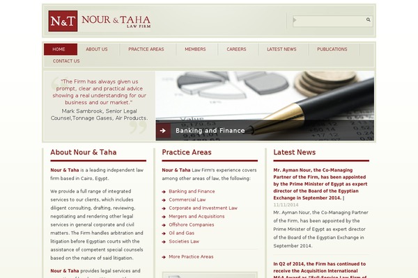 nourtaha.com site used Nour