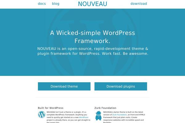 nouveauframework.org site used Nvsite