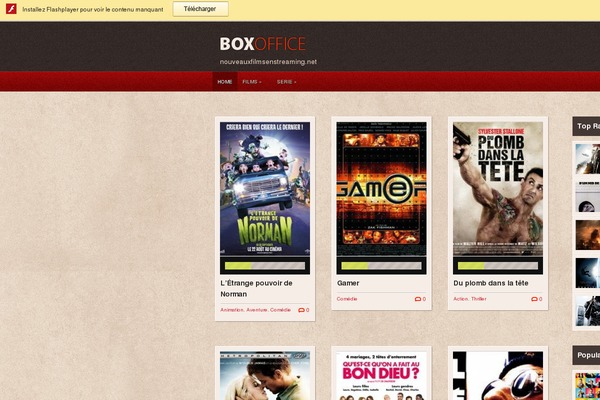 Boxoffice theme site design template sample