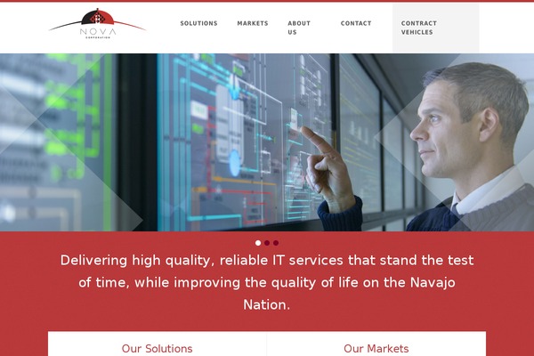 Nova theme site design template sample