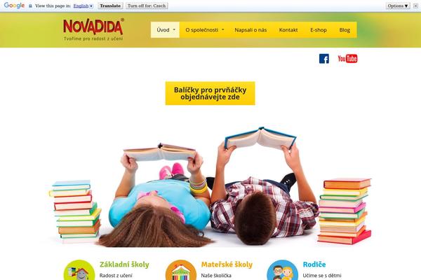novadida.cz site used MioWeb