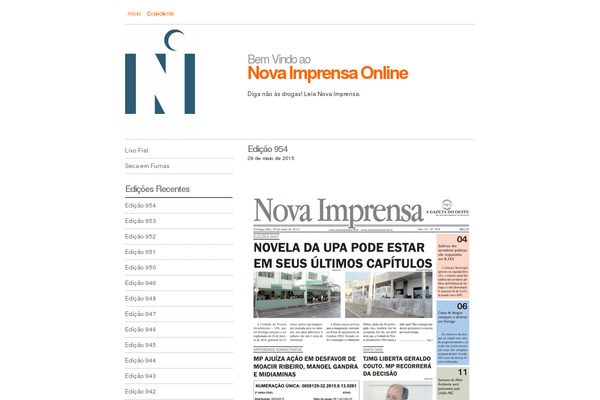 novaimprensa.inf.br site used Novaimprensa