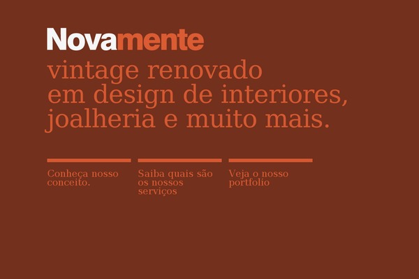 novamentedesign.com.br site used Novamente