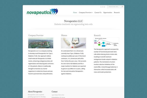 novapeutics.com site used Chameleon