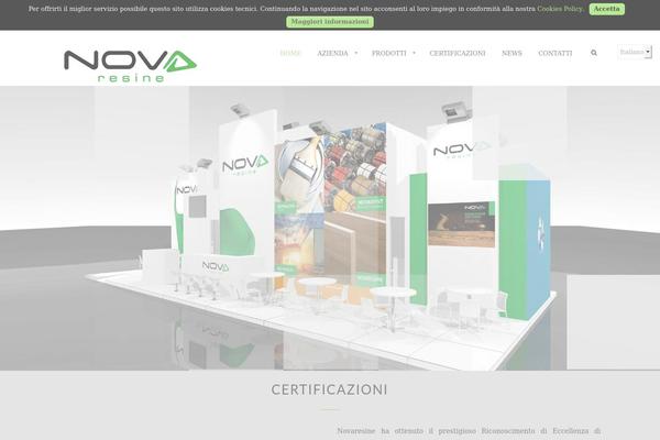 Nueva theme site design template sample