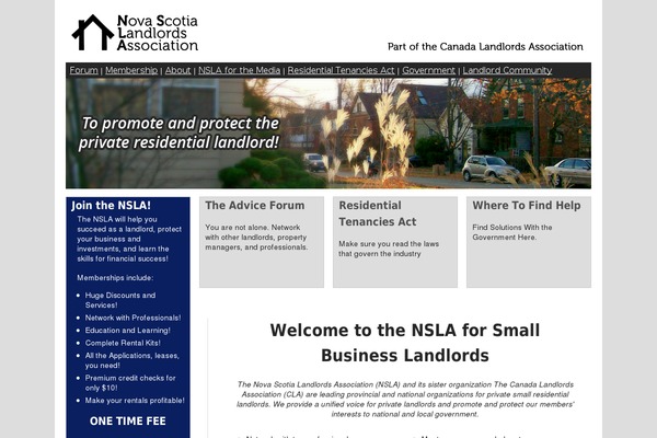 novascotialandlords.ca site used Newlandlord