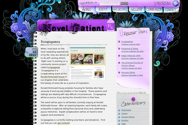novelpatient.com site used Notepad-novel