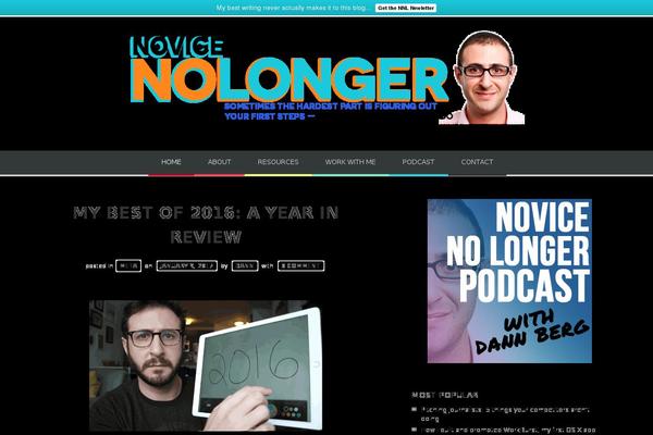 novicenolonger.com site used Bloggy-v1-4