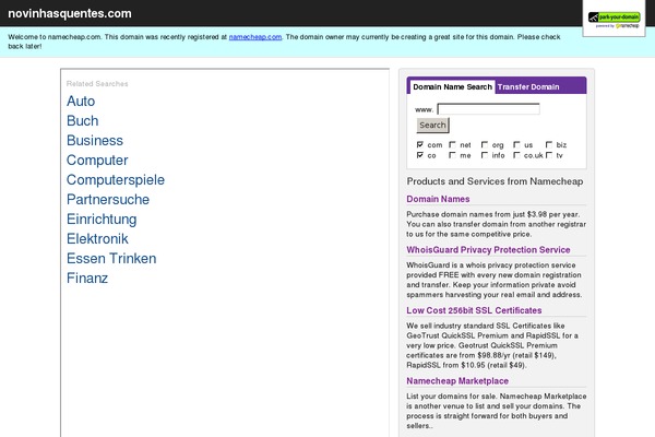 novinhasquentes.com site used Wp0144