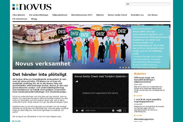 novus.se site used Novus