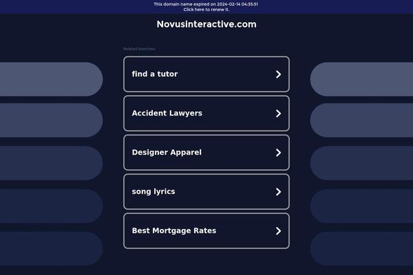 novusinteractive.com site used Novusinteractive