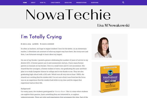 WordPress website example screenshot
