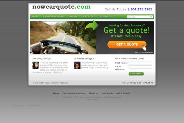 Insurance theme site design template sample