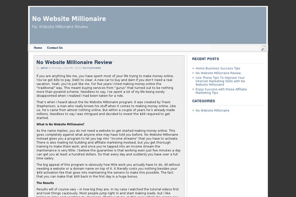 WordPress website example screenshot