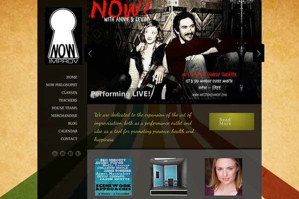 nowimprov.com site used Myriad