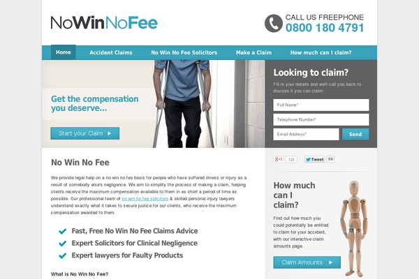 nowinnofeeinjuryclaim.org.uk site used Nwnf