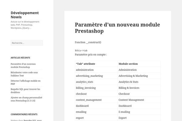 WordPress website example screenshot