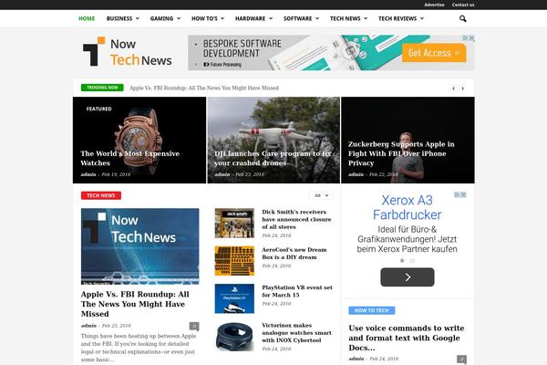 WordPress website example screenshot