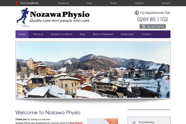 nozawaphysio.com site used Tokyo