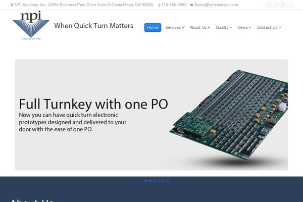 WordPress website example screenshot