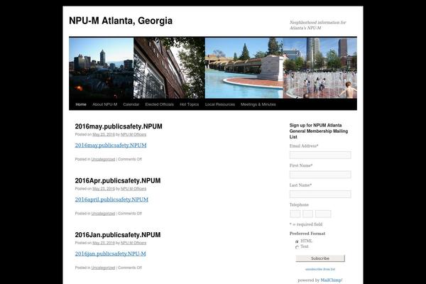 WordPress website example screenshot