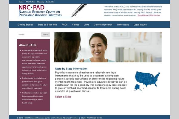 Pad theme site design template sample