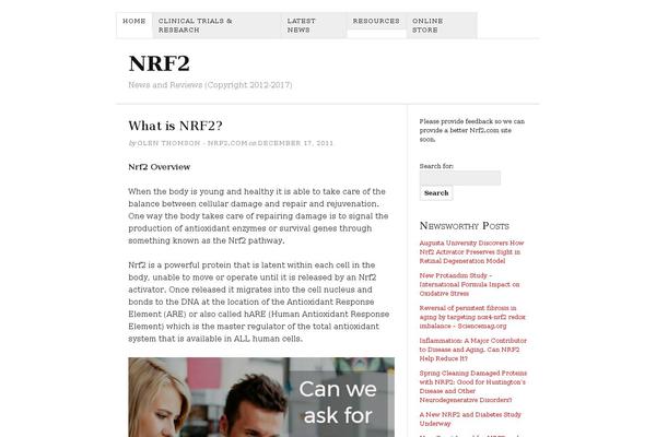 nrf2.com site used Thesis