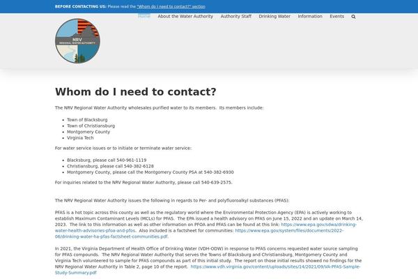 WordPress website example screenshot