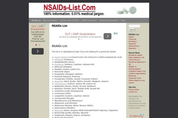 nsaids-list.com site used Zonetheme3