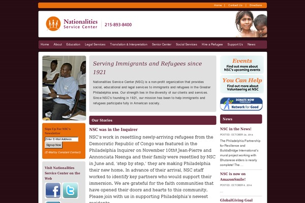 nscphila.org site used Nsc-phila