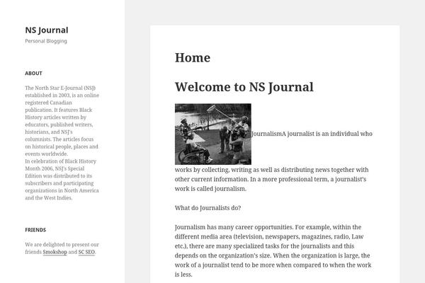 WordPress website example screenshot