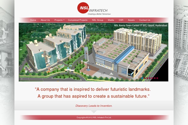 nslinfratech.com site used Nslinfratech