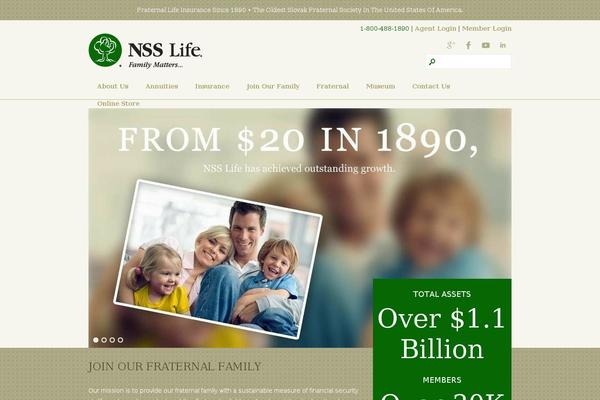 nsslife.org site used Nature-wp-child