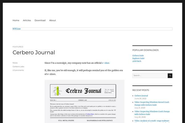 WordPress website example screenshot