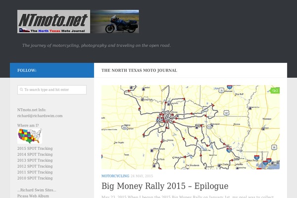 Hueman theme site design template sample
