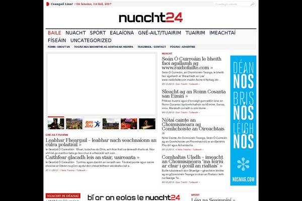 nuacht24.com site used Wpadvnewspaper133