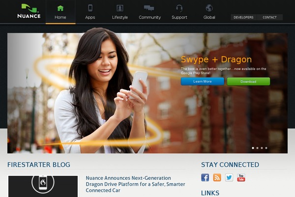 nuance theme websites examples