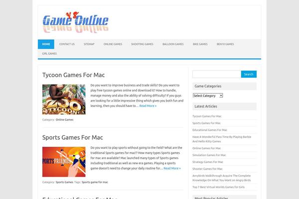 Iconic One theme site design template sample