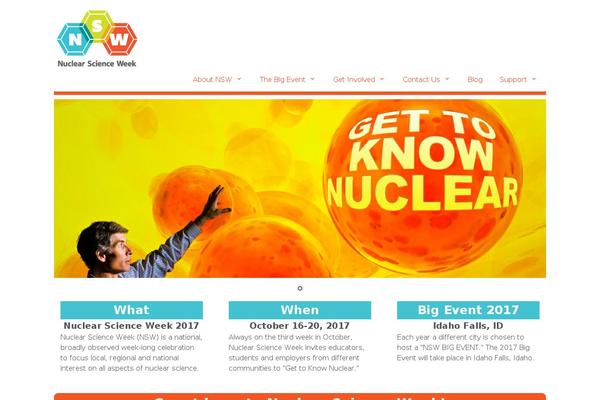 nuclearscienceweek.org site used Nsw