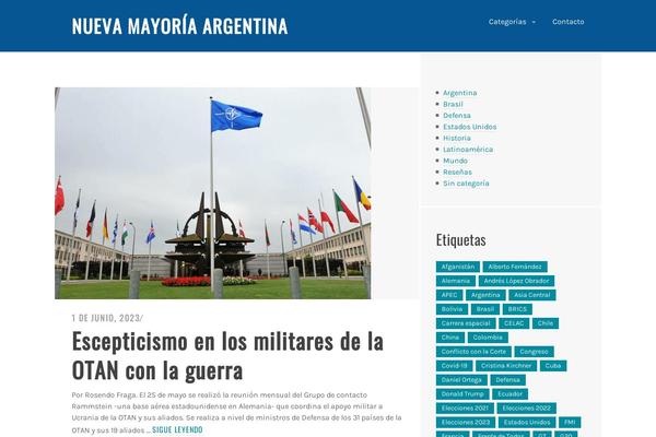 WordPress website example screenshot