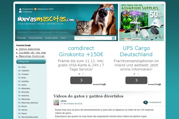 nuevasmascotas.com site used ORO