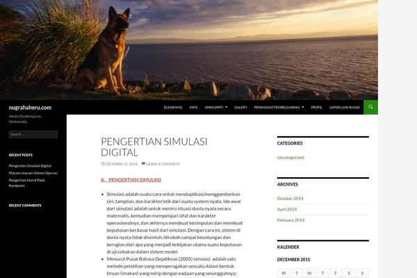 Twenty Fourteen theme site design template sample