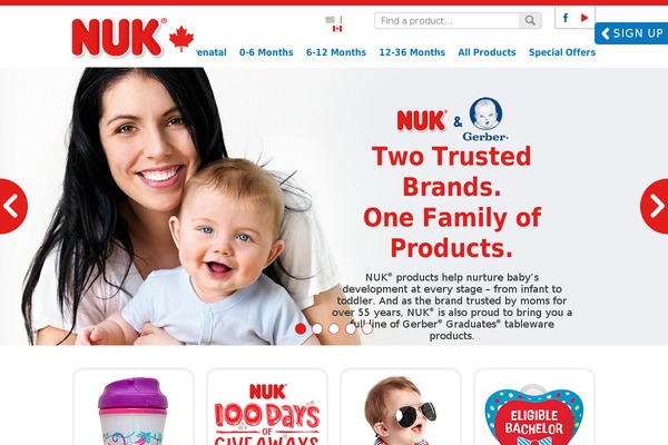 nuk-canada.ca site used Nuk