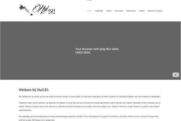 nul181.com site used Nul181-thema