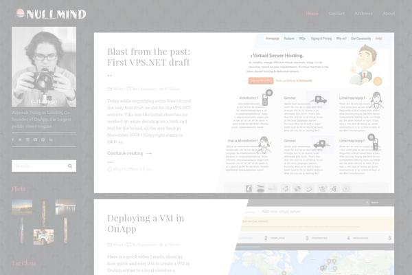 Blogauthor theme site design template sample