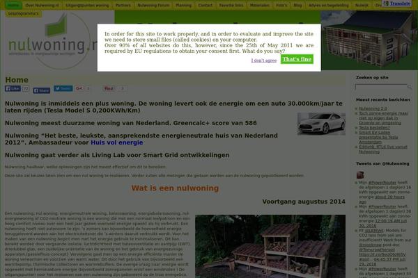 nulwoning.nl site used Nulwoning