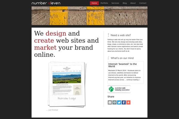 numbereleven theme websites examples