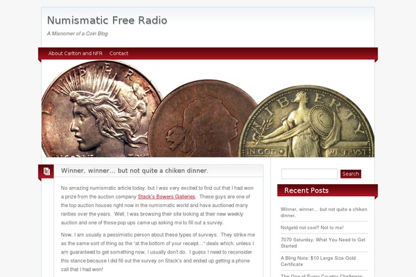 numismaticfreeradio.com site used BlogoLife