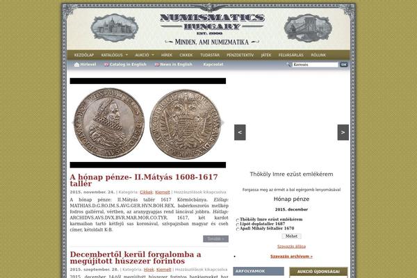 numismatics.hu site used Lionpress